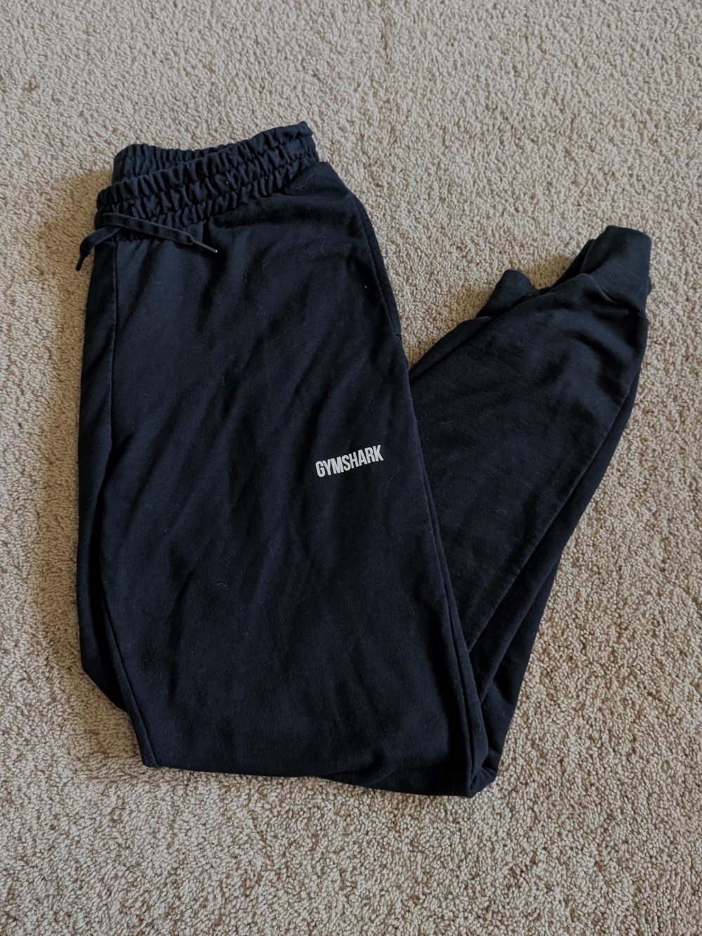 Gymshark Black Kids Joggers with Logo